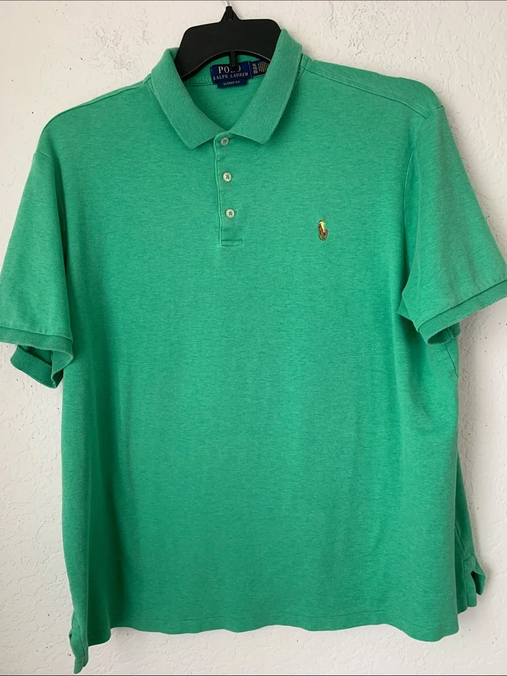 Polo by Ralph Lauren Men’s Teal Green Cotton Short-Sleeve Polo Shirt Size XL